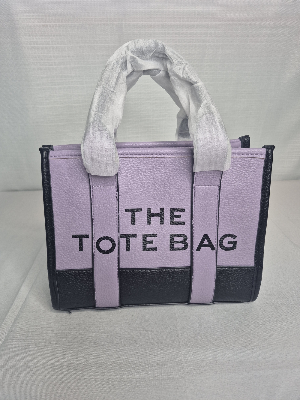 Fashion Lavender & Black Tote Bag NWOT - Picture 3 of 12